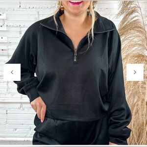 NWT Ann Taylor Loft Quarter Zip Pullover Jacket